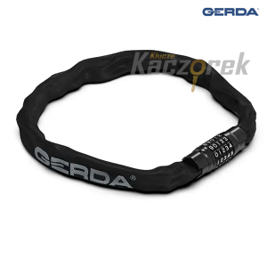 Zabezpieczenie antykradzieżowe Gerda 560 - zapięcie rowerowe łańcuch szyfrowy CONTRA COMBO 900/8x8 - czarne
